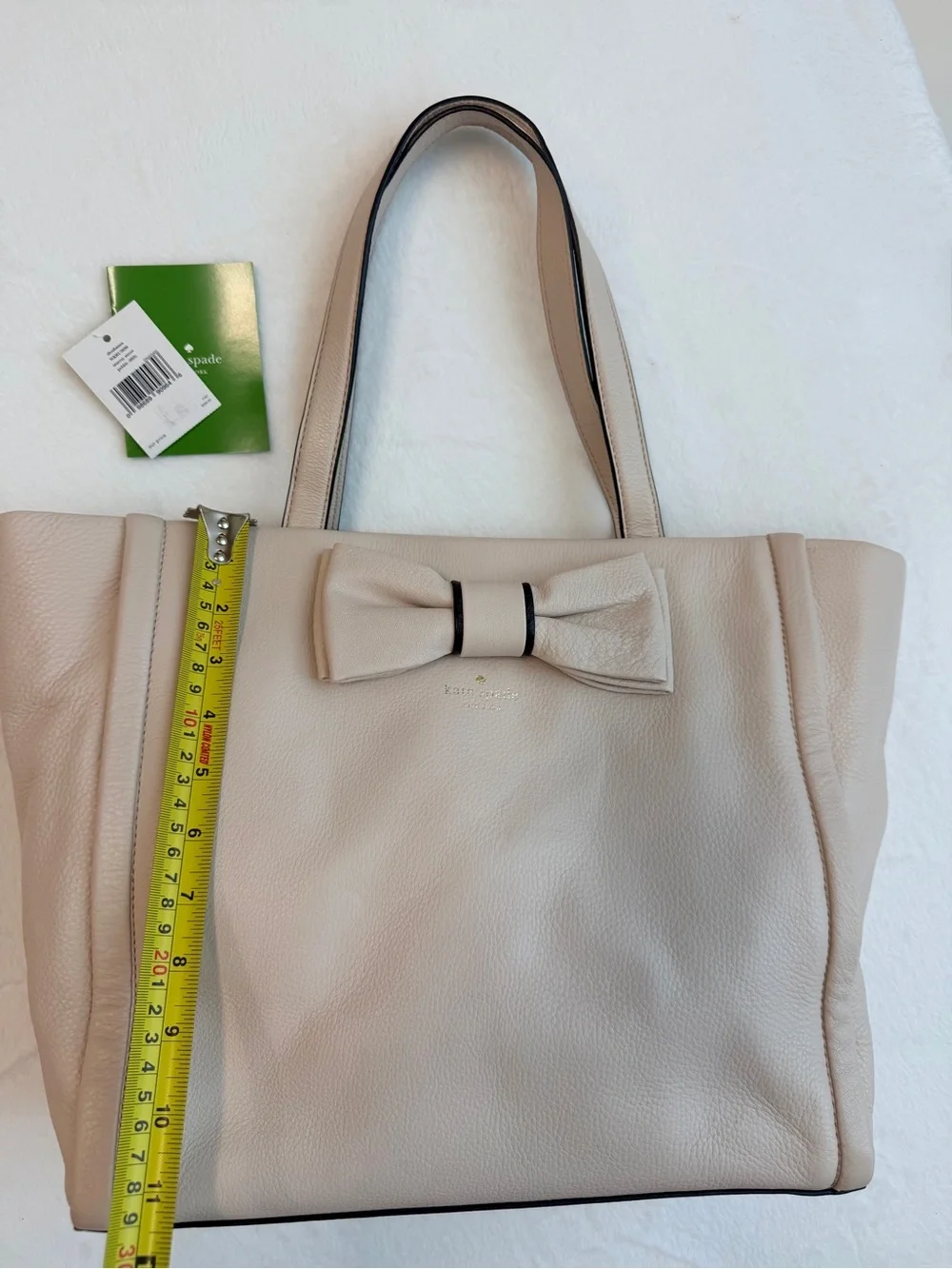 Kate Spade Murray Street Shoshanna satchel ivory white tote New